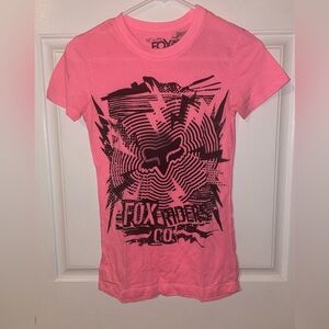 Fox Racing Hot pink Size small shirt vintage y2K